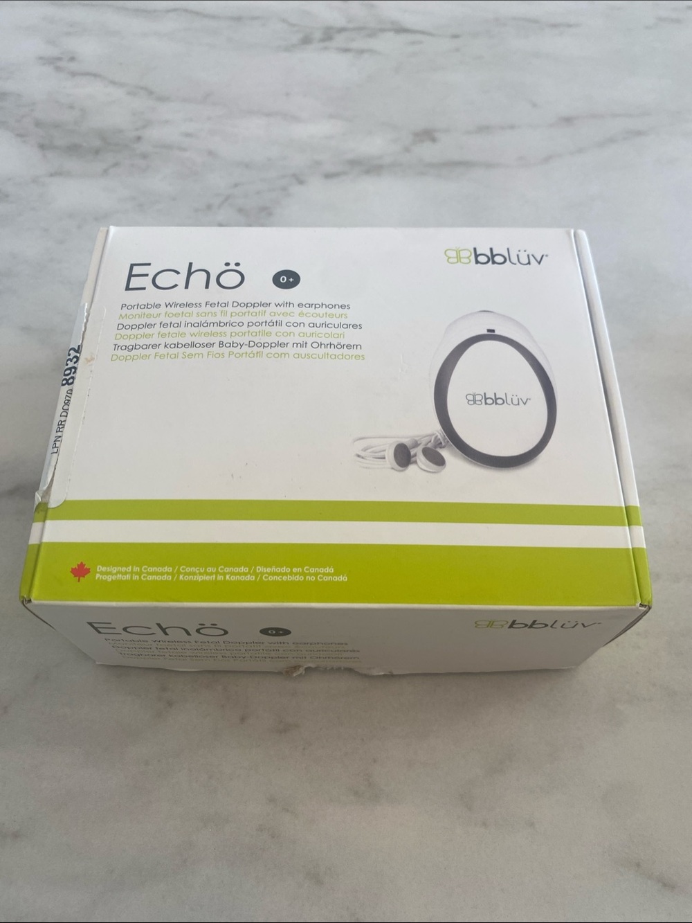 Echo bbluv Portable Wireless Fetal Doppler — White